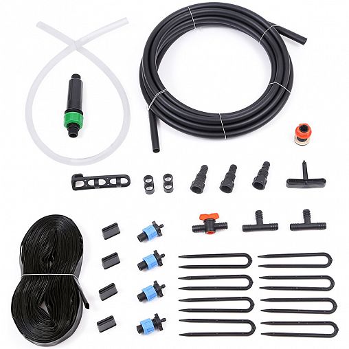 Комплект для капельного полива Жук №17, с эмиттерной лентой, 24 м фото