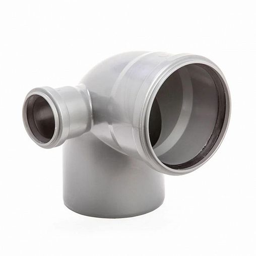 Отвод канализационный Lammin, с двумя выходами 50 мм, 110 x 87,5° фото