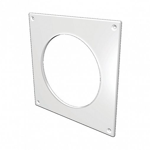 Накладка торцевая Era 12.5НКП, для воздуховода D 125 мм, пластик, 170 x 170 мм фото
