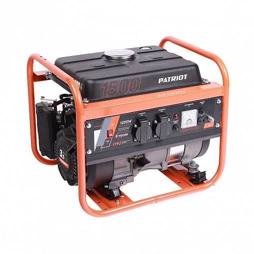 Генератор бензиновый Patriot GRS 1500, 3 л.с, 1000 Вт фото