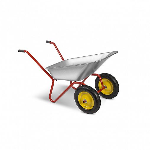 Тачка двухколесная садовая Korona, 80 л, грузоподъемность 110 кг, пневматические колеса фото