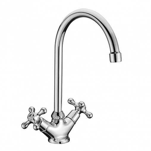 Смеситель для кухни Lemark Standart LM2105C, двухвентильный, хром фото