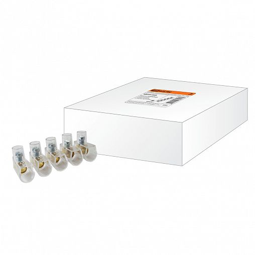 Клеммник концевой изолированный Tdm Electric ККИ, 10 мм², 5 х 1, прозрачный фото