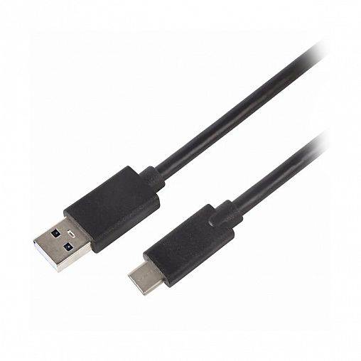 Кабель в ПВХ оплетке Rexant 18-1881, Type-C - USB, 1 м, черный фото