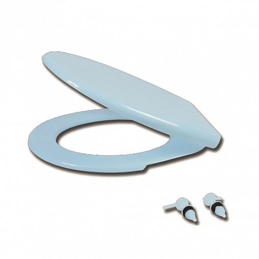 Сиденье для унитаза VIRPlast Виктория, голубой лед фото