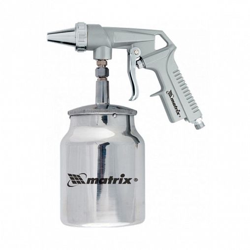 Пистолет пескоструйный пневматический Matrix, с нижним бачком, 4 бар, 230 л/мин фото