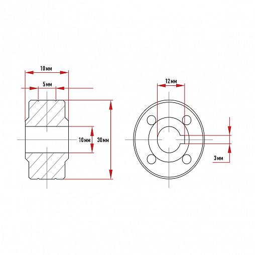 Ролик подачи проволоки Patriot, под стальную проволоку 0,8/1 мм, для WMA 205, 225MQ фото