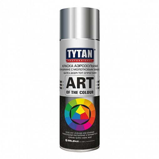 Аэрозольная краска по ржавчине молотковая Tytan Professional Art of the colour, 400 мл, серебристая фото