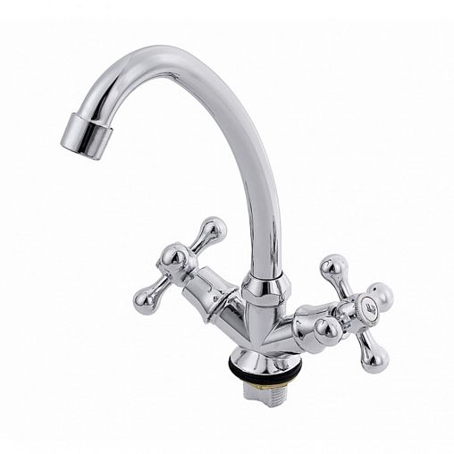 Смеситель для кухни Tsarsberg 272-95, двухвентильный, хром фото