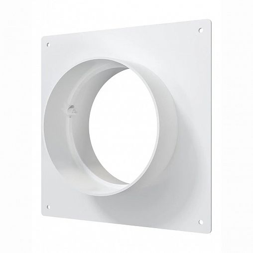 Площадка торцевая Era 10SKNP, пластик, с фланцем 100 мм, 150 x 135 мм фото