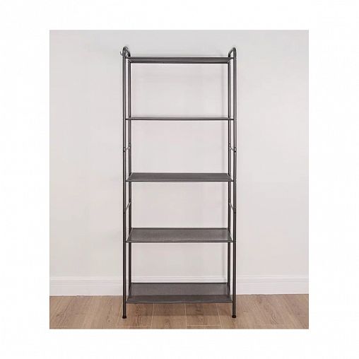 Стеллаж ЗМИ Валенсия 25, 5 полок, 65,5 x 30 x 155,5 см, графит фото