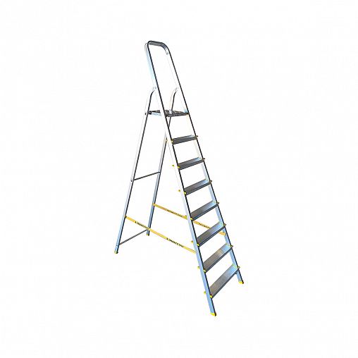 Стремянка Alumet АРА 7008, анодированное покрытие, алюминиевая, 8 ступеней, 2,46 м фото