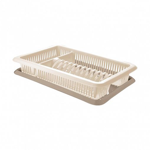 Сушилка для посуды Sugar&Spice, с поддоном, 48 x 31 x 9 см, шампань фото