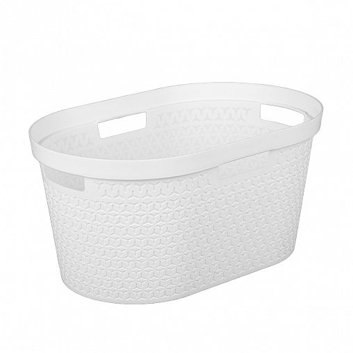 Таз Альтернатива Элемент, с ручками, овальный, 35 л, белый фото Таз Альтернатива Элемент, с ручками, овальный, 35 л, белый фото