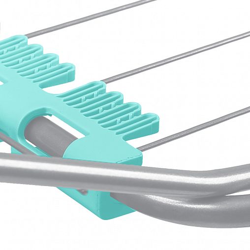 Сушилка для белья напольная Nika СБ10/С, складная, сушильное полотно 18 м, серебро фото