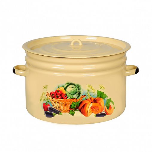 Бак эмалированный СтальЭмаль, 24 л, с декором фото