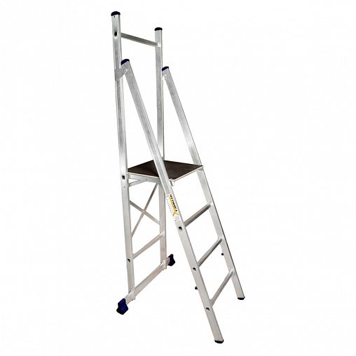 Стремянка профессиональная Alumet APE 1404, алюминиевая, 4 ступени, 2,21 м фото
