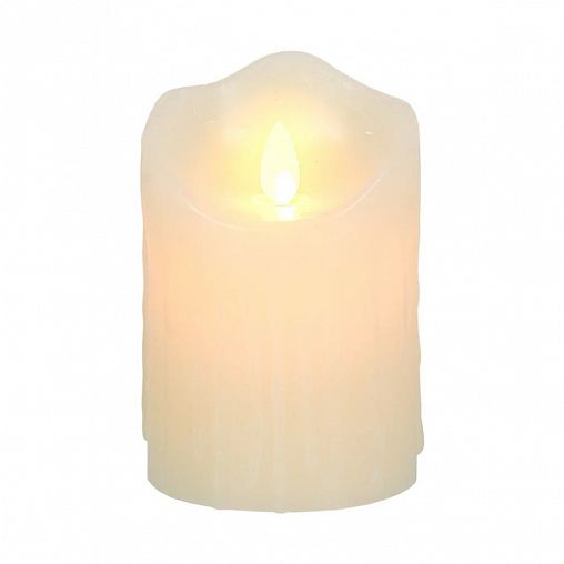 Свеча светодиодная восковая Qwerty, с пультом, 7,5 x 11,5 см фото