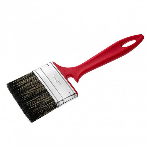 Кисть плоская для водных красок Акор Эксперт, смешанная щетина, пластиковая ручка, 70 x 12 мм фото