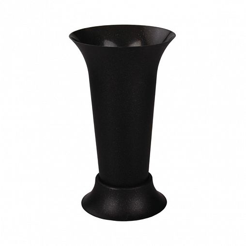 Ваза для цветов под срезку Альтернатива, 18,5 x 31 см, черная фото
