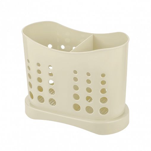 Сушилка для столовых приборов Plast Team Stockholm, 16,8 x 8,4 x 13,3 см, молочный туман фото