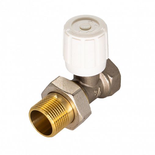 Регулирующий клапан для радиатора СТМ CARSVH34, ручной, прямой, 3/4" фото