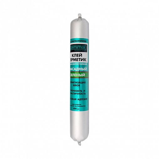 Клей-герметик фасадный Cemmix, 500 мл, зеленый фото