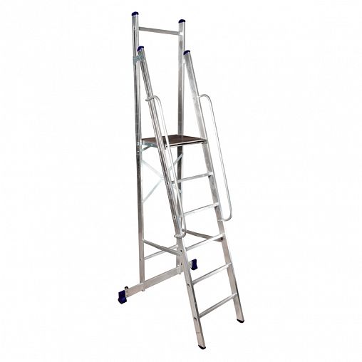 Стремянка профессиональная Alumet APE 1406, алюминиевая, 6 ступеней, 2,76 м фото