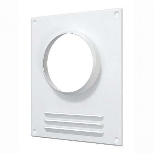 Площадка торцевая Era 115ПТМР, сталь, с решеткой, с фланцем 115 мм, 196 x 236 мм фото