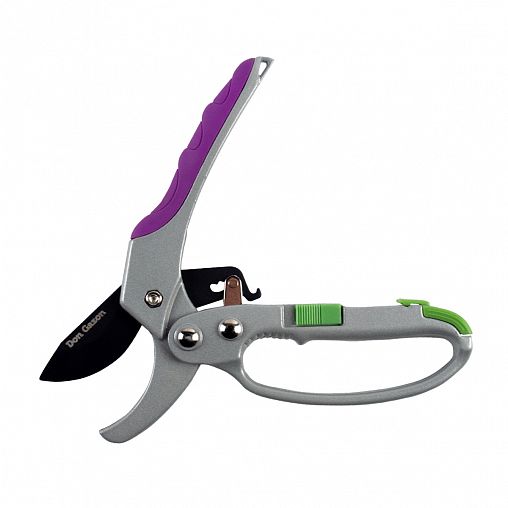 Секатор с защитной дугой Don Gazon, обрезиненные рукоятки, 200 мм фото