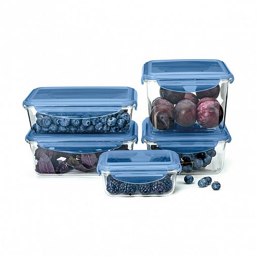 Контейнер Phibo Brilliant, прямоугольный, 0,7 л, синий фото