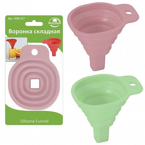 Воронка силиконовая Мультидом, складная фото
