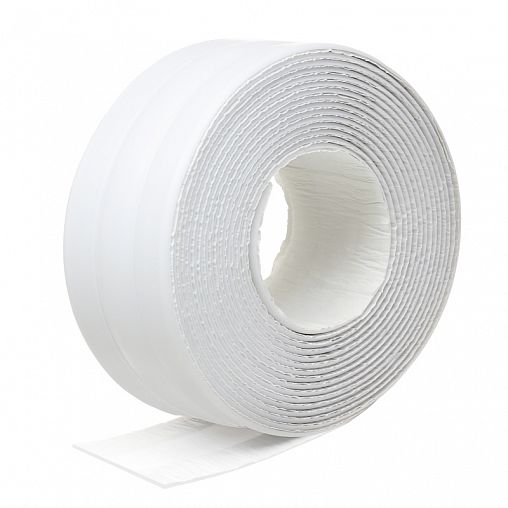 Самоклеящаяся бордюрная лента для ванн Unibob, фигурная, 38 мм x 3,35 м, белая фото