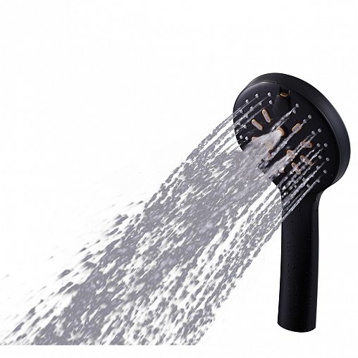 Лейка для душа Fashun A15-7, 5 режимов, черная фото