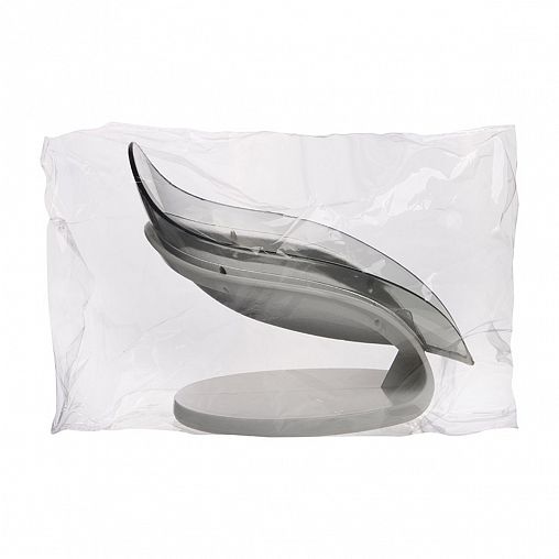 Мыльница Рыжий кот SD, полистирол, серый фото