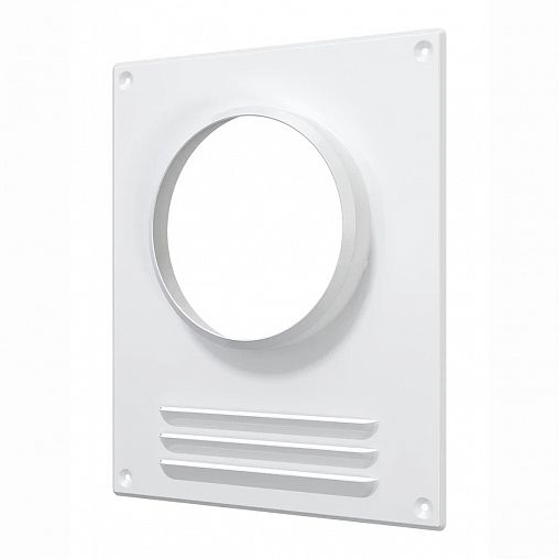 Площадка торцевая Era 120ПТМР, сталь, с решеткой, с фланцем 120 мм, 196 x 236 мм фото