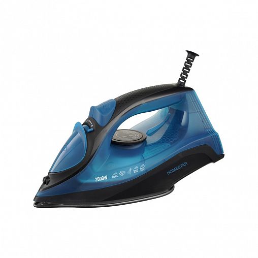 Утюг Homestar HS-4009, 2000 Вт, подошва керамическая, черно-синий фото