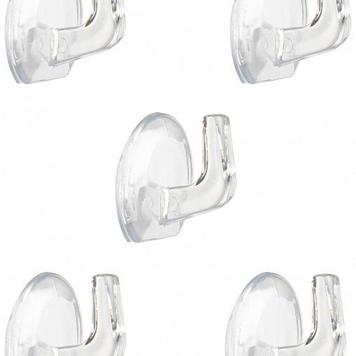 Крючок самоклеящийся Рыжий кот, 2,5 x 2,2 см, 5 шт фото