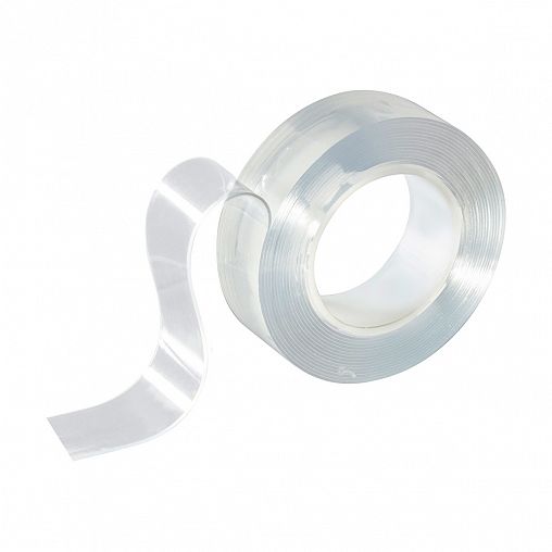 Скотч двусторонний многоразовый Park, 20 мм x 3 м, прозрачный фото