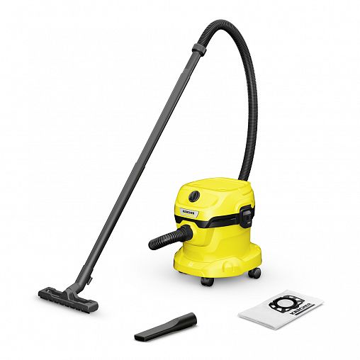 Профессиональный пылесос для сухой и влажной уборки Karcher WD 2 Plus V-12/4/18, 1000 Вт фото