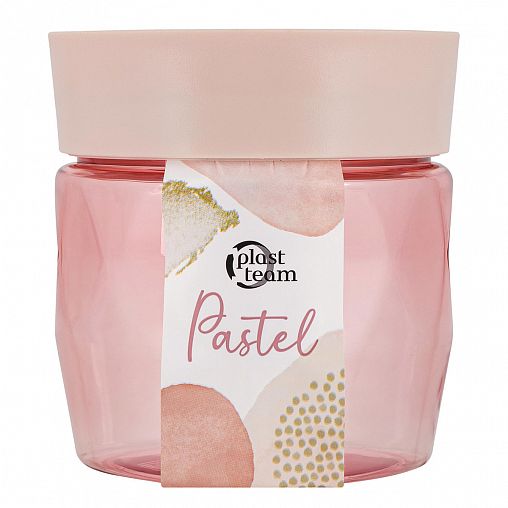 Банка для сыпучих продуктов Plast Team Pastel, 0,5 л фото