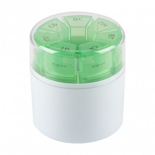 Таблетница Ecos Цилиндр, 28 секций, 8,8 x 8,8 x 10 см фото