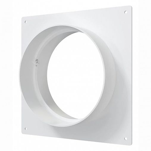 Площадка торцевая Era 12,5SKNP, пластик, с фланцем 125 мм, 165 x 150 мм фото