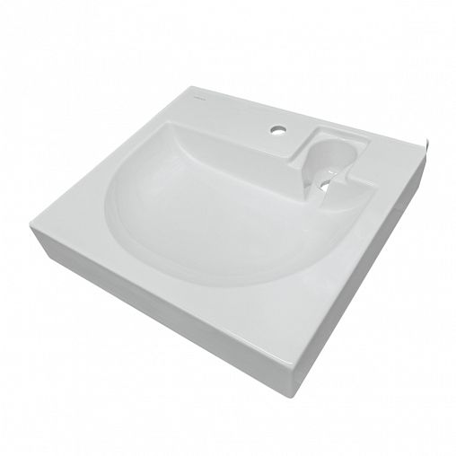 Раковина над стиральной машиной Sanita Luxe Galaxy 60 ВКС, 60 x 55 см, белая фото