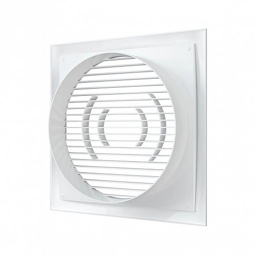 Приточно-вытяжная вентиляционная решетка Era, с фланцем d 160 мм, пластик, 200 x 200 мм фото