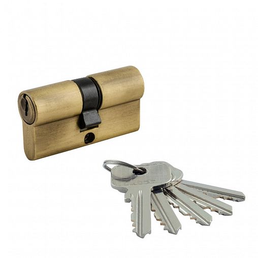 Цилиндровый механизм Нора-М STD Z Л-60 (30-30), ключ/ключ, старая бронза фото