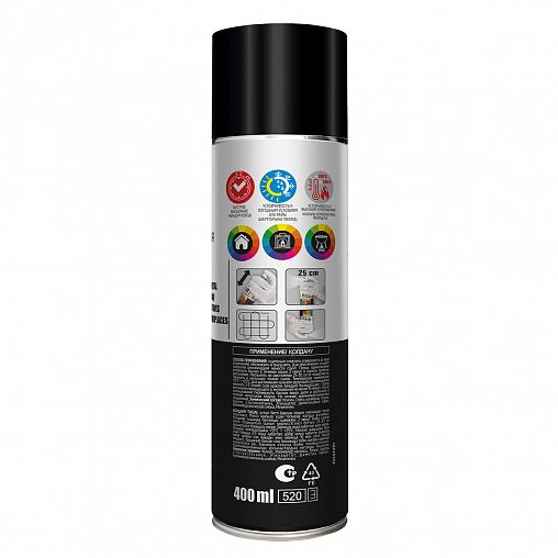 Аэрозольная термостойкая эмаль Tytan Professional Art of the colour, 400 мл, черная фото