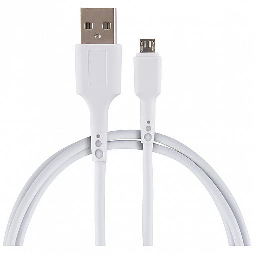 Кабель Energy ET-05, USB - micro-USB, 1 м, белый фото