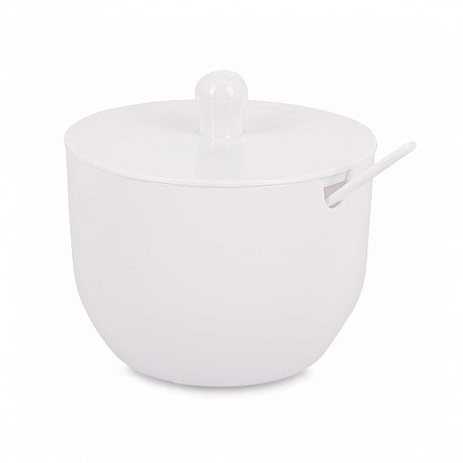 Сахарница Альтернатива Джелли, с ложкой, 0,4 л, белая фото