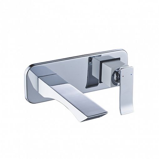 Смеситель для раковины Lemark Contest LM5826CW, встраиваемый, однорычажный, белый/хром фото